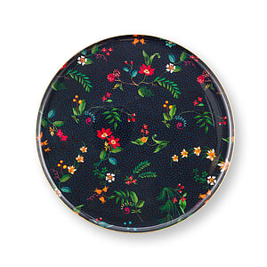 Tray metal Sphere Berry Blues Blue