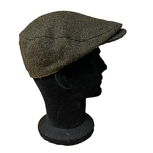 Tweed cap olive