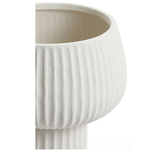 Vaas deco Feya keramiek creme s