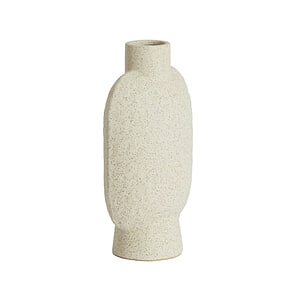 Vaas deco Namtu keramiek mat creme S