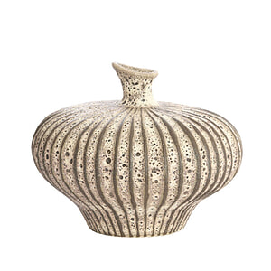 Vaas deco Nevano mat donker bruin creme s
