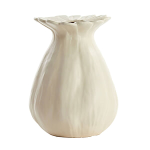 Vaas deco Rewa keramiek creme L