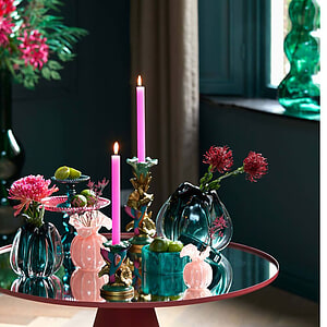Vaas Xerea glas licht roze
