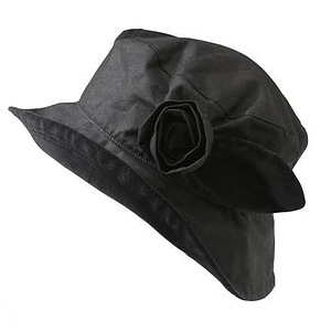 Valerie Wax Rose Hat Zwart