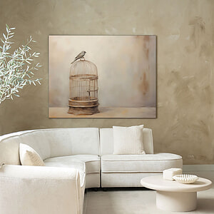 Wandkleed Birdy 80x110 cm