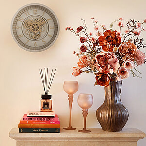 Wandklok Celestial creme S