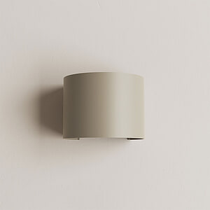 Wandlamp Bari Rond Quartz Incl. lamp