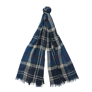 Welton tartan scarf Summer navy