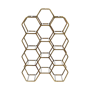 Wijnrek Salbris 12 flessen antiekbrons