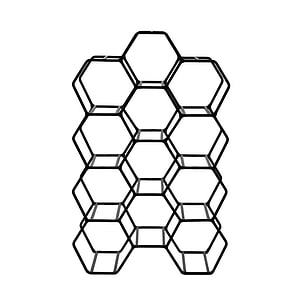 Wijnrek Salbris 12 flessen zwart