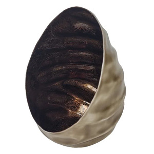Windlicht  Egg Iron Votive Brown L