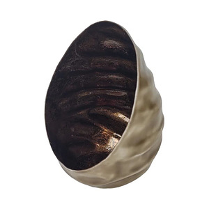 Windlicht  Egg Iron Votive Brown M