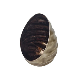 Windlicht  Egg Iron Votive Brown S