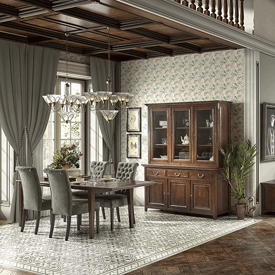 Almelo eettafel 220x100cm + insteekblad 2