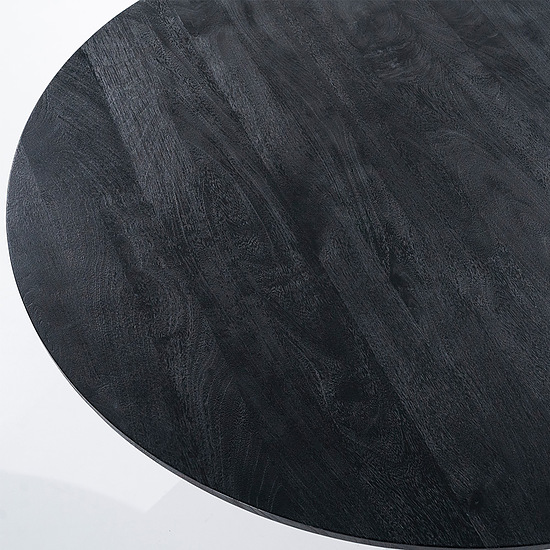 Aron eettafel 130cm zwart 2