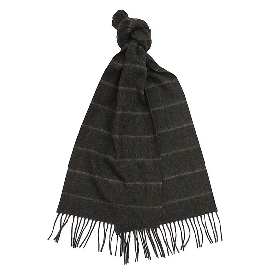 Barbour Tattersall Lambswool Scarf tobacco  1
