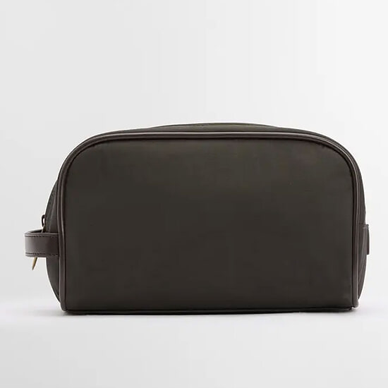 Afbeelding Barbour wax toilettas Olive/ Beacon 1