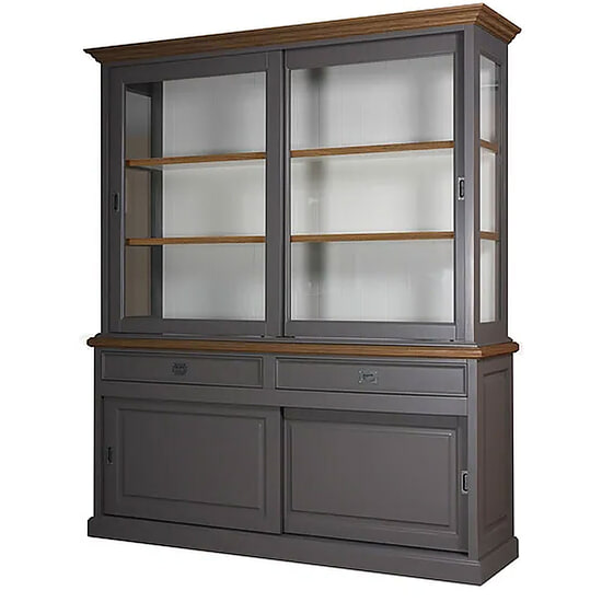 Barneveld Vitrinekast 187cm eiken 2