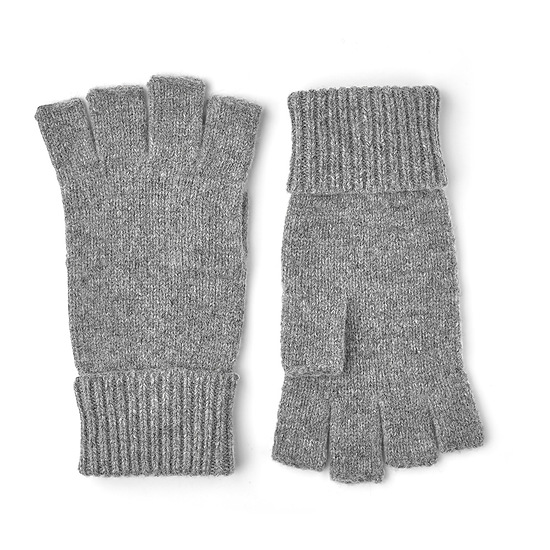 Basic wool half finger grijs 1