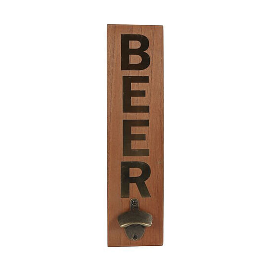 Bieropener Beer hout 1