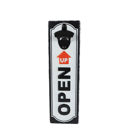 Bieropener Open Up zwart/wit 1
