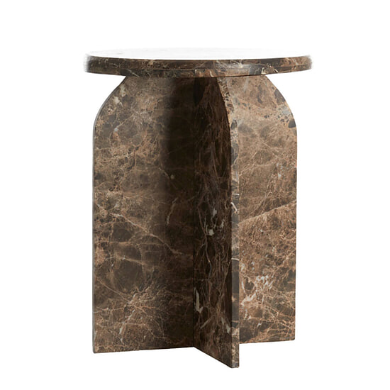 Bijzettafel Otinia marmer donkerbruin 1