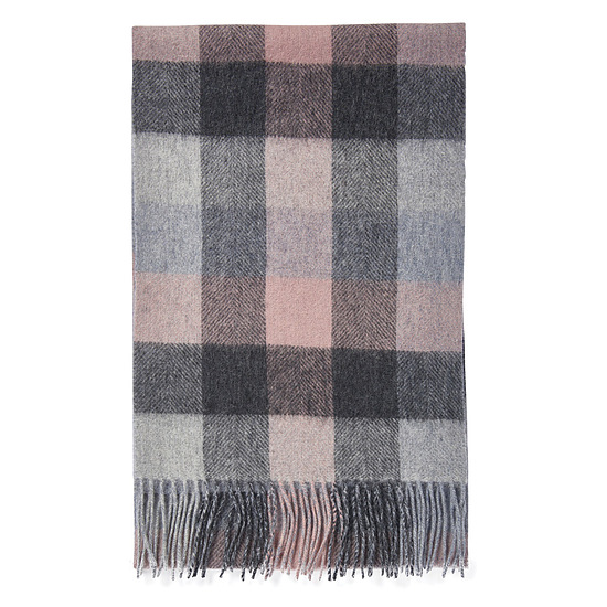 Birch Check Scarf Pearl Grey  1