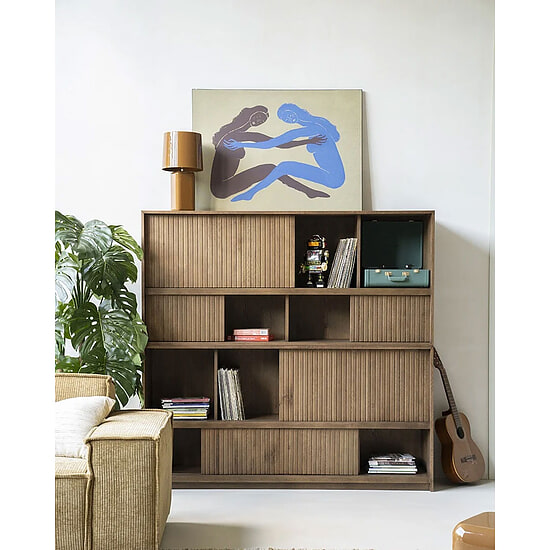 Boekenkast Milo - bruin 2