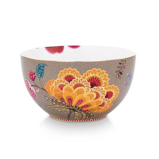 Bowl Blooming Tales Fantasy Khaki 18cm 1