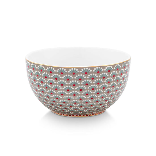 Bowl Blooming Tales Khaki 12cm 1