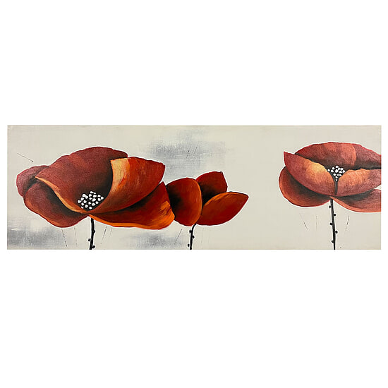 Canvas Schilderij Klaprozen 1