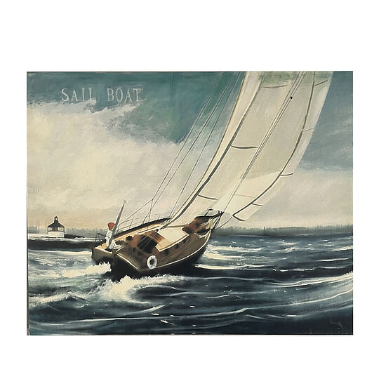 Canvas Schilderij Sail Boat 1