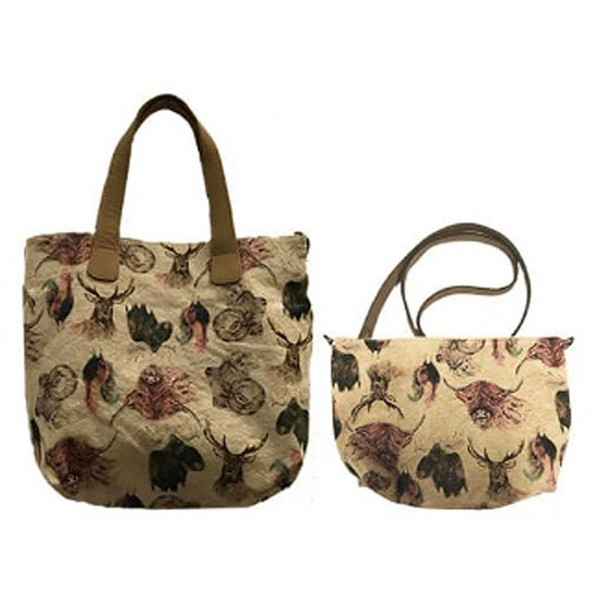 canvas tas set diverse dieren 1