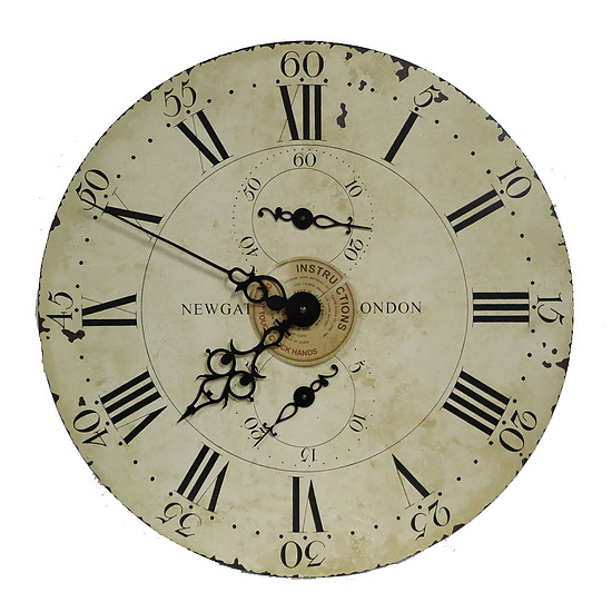Classic Roman Dual dial clock 1