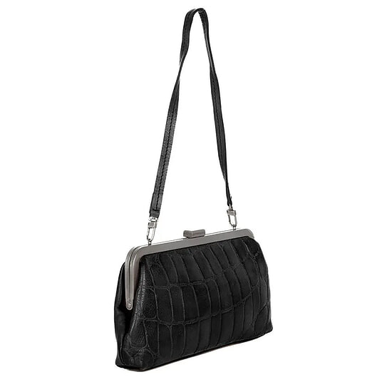 Clutch leer Cherice Black