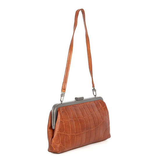 Clutch leer Cherice Brandy
