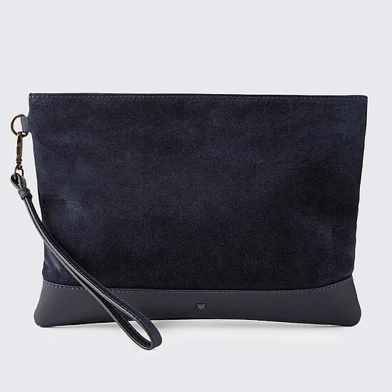 Afbeelding Clutch Millymount Suede French Navy 1