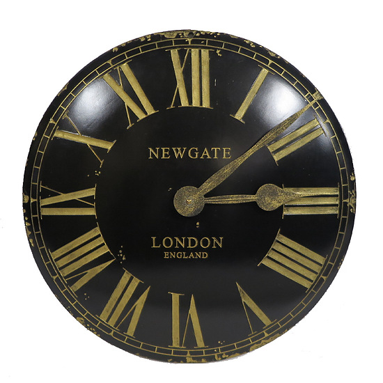 Convex dial clock black & Gold 1