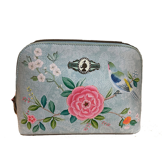 Cosmetic Bag Floral Blue M 1