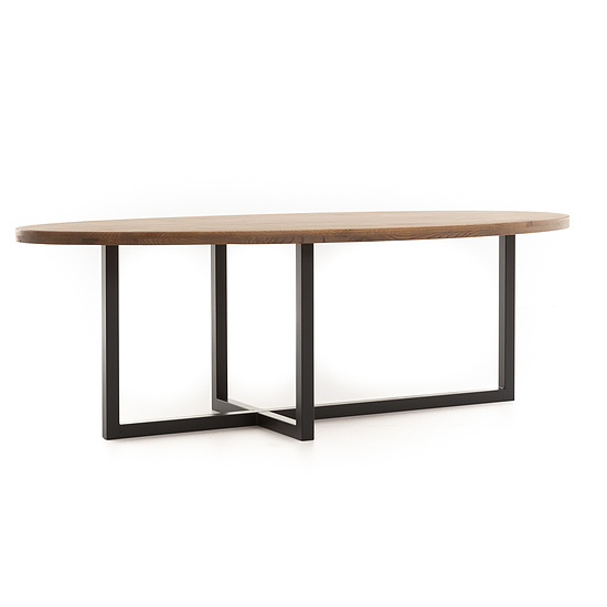 Country ovale eettafel 200x110cm 2