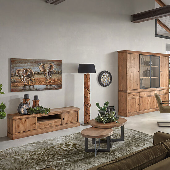 Country salontafel 80cm 2