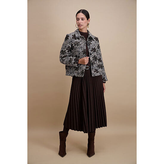 Dames Blazer Flowers Noir