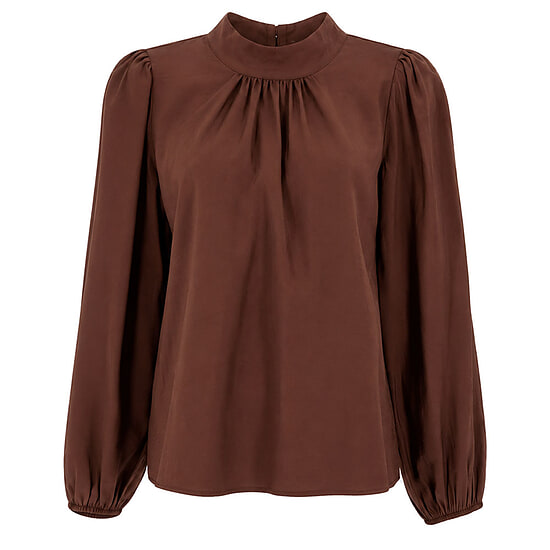 Dames Blouse Evi Marron