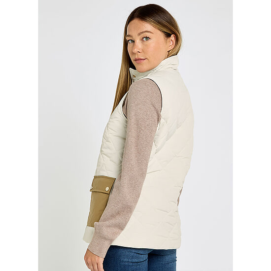 Afbeelding Dames bodywarmer Clashmore Bone 3 van Dubarry
