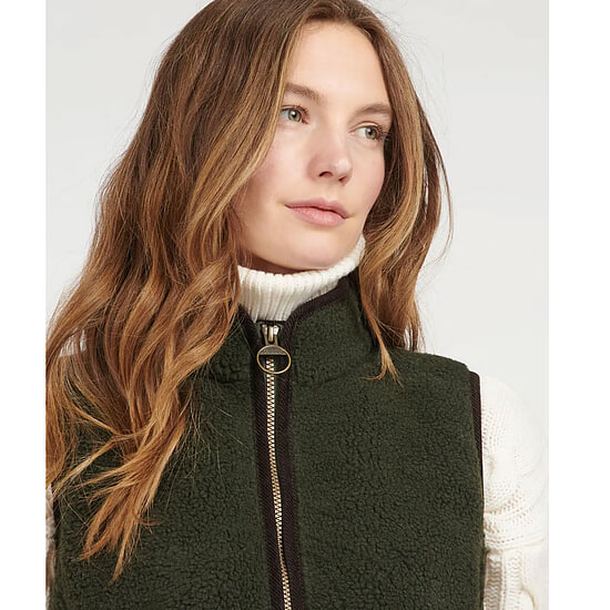Afbeelding Dames Bodywarmer Fleece Burford Olive  4