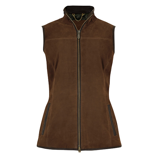 Dames bodywarmer Kingston Leather walnut 1