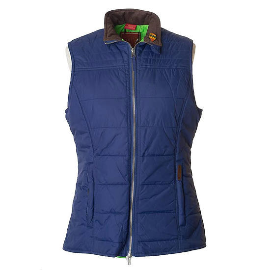 Dames Bodywarmer Quilt Gilet Blauw 1