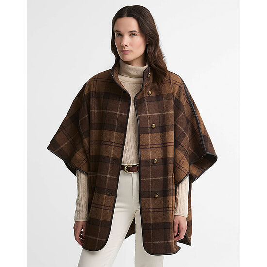 Dames Cape Judith Wool Shadow Muted