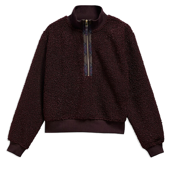 Dames Fleece Fawne Fig
