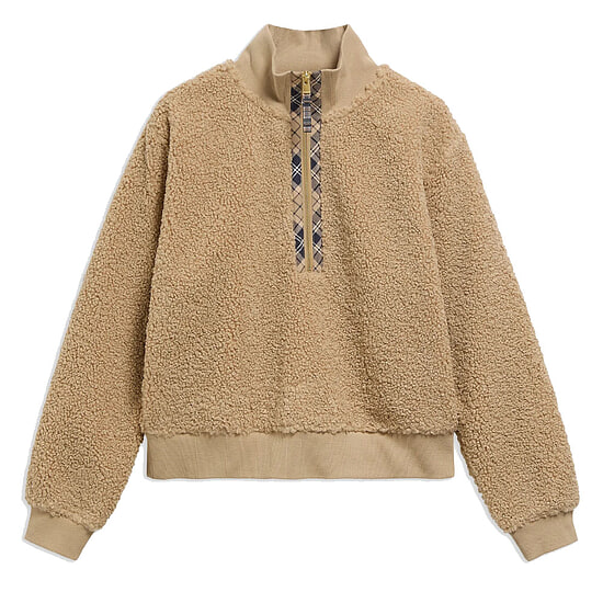 Dames Fleece Fawne Warm Trench 